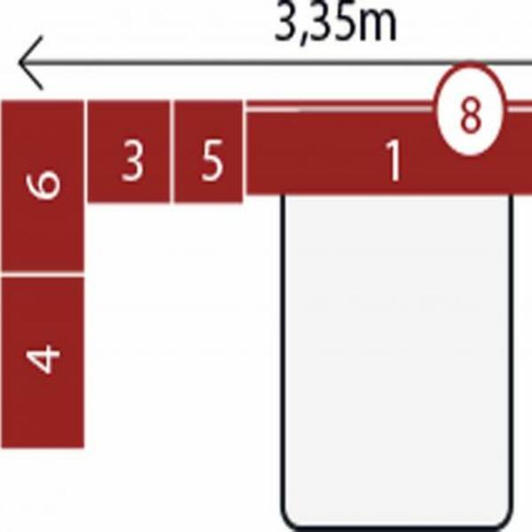 Guarda Roupa De Casal 7 Peças Modulado Modena Cp2 Nogal Touch Demóbile - Imagem 7