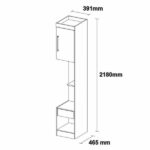 Guarda Roupa De Casal 7 Peças Modulado Modena Cp2 Nogal Touch Demóbile - Imagem 9