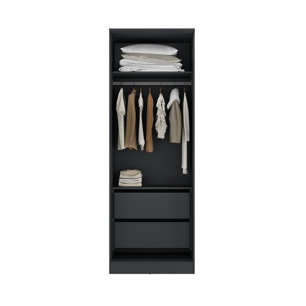 Guarda-roupa Módulo 4 Portas + Módulo Canto + Módulo 2 Portas Ravi Grafitto - Imagem 7