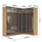 Guarda-roupa Módulo 4 Portas + Módulo Canto + Módulo 2 Portas Ravi Olmo Italiano - Imagem 5