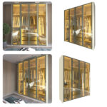 Guarda Roupa Reflecta 4 Portas Led Innova Off White - Gelius - Imagem 5