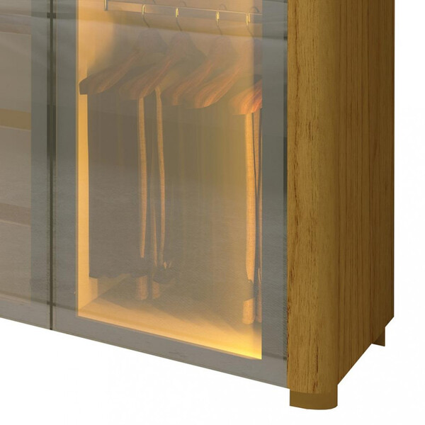 Guarda Roupa Reflecta 6 Portas Led Innova Naturale - Gelius - Imagem 3