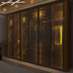 Guarda Roupa Reflecta 6 Portas Led Innova Naturale - Gelius