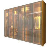 Guarda Roupa Reflecta 6 Portas Led Innova Naturale - Gelius - Imagem 7