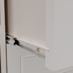 Roupa Guarda-roupa Retrô 5 Portas 6 Gavetas Off White/nogueira - Imagem 3