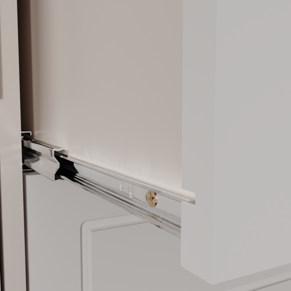 Roupa Guarda-roupa Retrô 5 Portas 6 Gavetas Off White/nogueira - Imagem 3