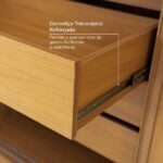 Guarda-roupa Solteiro 2 Portas 1 Porta Ripada Samambaia Cabecasa Madeiraoriginals Carvalho - Imagem 10