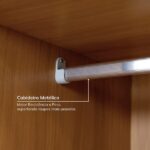 Guarda-roupa Solteiro 2 Portas 1 Porta Ripada Samambaia Cabecasa Madeiraoriginals Carvalho/verde - Imagem 9