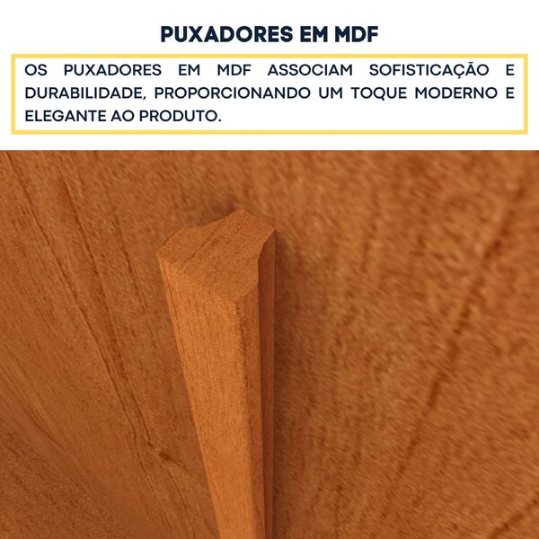 Guarda Roupa Solteiro 2 Portas 6 Gavetas 133cm Chicago Cinamomo - Imagem 5