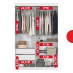 Guarda-roupa Solteiro 2 Portas De Correr 2 Gavetas Peônia Yescasa Branco - Imagem 9