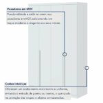 Guarda-roupa Solteiro 4 Portas 2 Gavetas Alonzo 100% Mdf - Imagem 6