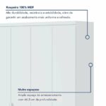 Guarda-roupa Solteiro 4 Portas 2 Gavetas Alonzo 100% Mdf - Imagem 7