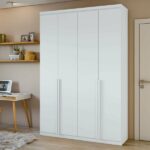 Guarda-roupa Solteiro 4 Portas 2 Gavetas Alonzo 100% Mdf