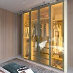 Guarda-roupa Solteiro 4 Portas Reflecta Com Pés E Led 100% Mdf Innova Off White - Imagem 7