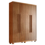 Guarda Roupa Solteiro Heros 4 Portas Com Pés Moderna - Imagem 2