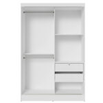 Guarda-Roupa Solteiro Madesa Luke 2 Portas de Correr de Madeira - Imagem 6