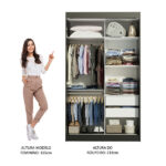 Guarda-roupa Solteiro Madesa Tokio 2 Portas De Correr 2 Gavetas - Imagem 2