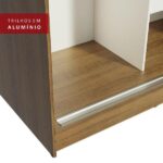 Guarda-roupa Solteiro Madesa Tokio 2 Portas De Correr 2 Gavetas - Rustic/branco - Imagem 5