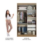 Guarda-roupa Solteiro Madesa Tokio 2 Portas De Correr 2 Gavetas - Rustic/branco - Imagem 7