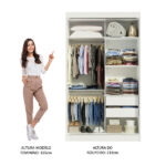 Guarda-roupa Solteiro Madesa Tokio 2 Portas De Correr Com Espelho 2 Gavetas - Imagem 3