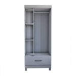 Guarda-roupa Solteiro Poseidon 3 Portas 1 Gaveta Branco - Panorama Móveis - Imagem 5