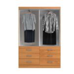 Guarda-roupa Solteiro Treviso 4 Pt 6 Gv Cinamomo - Imagem 2