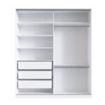 Guarda-roupa Solteiro Tunas V 2 Pt 3 Gv Branco - Imagem 4