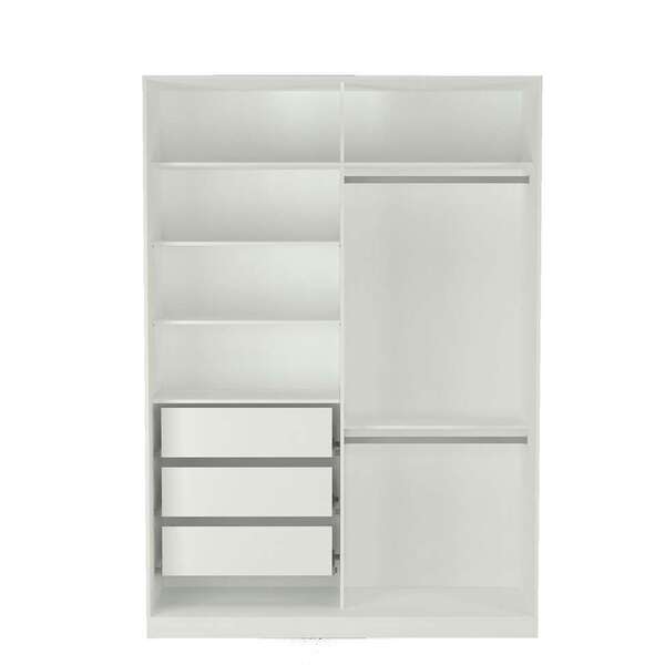 Guarda-roupa Solteiro Tunas V 2 Pt 3 Gv Branco - Imagem 7