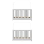 Kit Berço Para Gêmeos 3 Em 1 Para Colchão 60x130cm Multimóveis Mp4392 - Imagem 8