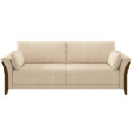 Kit Sofá 03 Lugares Sala Estar 222cm Com 02 Poltronas Stefan Pés Madeira M03 Linho Bege - Lyam Decor - Imagem 9