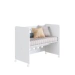 Mini Berço Para Quarto De Bebê 4 Em 1 Evolutivo Branco - Imagem 2