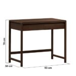 Penteadeira 2 Gavetas Madeira Maciça Modena Capuccino - Imagem 3