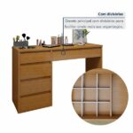 Penteadeira 5 Gavetas 100% Mdf Sem Espelho Giulia Yescasa Naturalle - Imagem 6