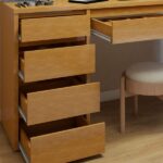 Penteadeira 5 Gavetas 100% Mdf Sem Espelho Giulia Yescasa Naturalle - Imagem 7