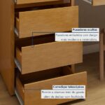 Penteadeira 5 Gavetas 100% Mdf Sem Espelho Giulia Yescasa Naturalle - Imagem 8