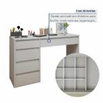 Penteadeira 5 Gavetas 100% Mdf Sem Espelho Giulia Yescasa Off White - Imagem 8