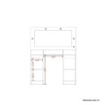 Penteadeira Camarim 2 Portas 3 Gavetas Studio Cinamomo/off White - Imagem 7