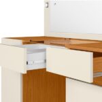 Penteadeira Camarim 2 Portas 3 Gavetas Studio Cinamomo/off White - Imagem 2