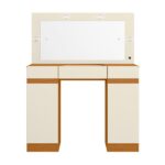 Penteadeira Camarim 2 Portas 3 Gavetas Studio Cinamomo/off White - Imagem 3