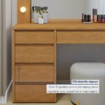 Penteadeira Camarim 100% Mdf 184 X 136cm Anne Naturalle - Imagem 2