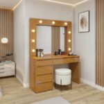 Penteadeira Camarim 100% Mdf 184 X 136cm Anne Naturalle