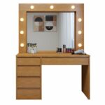 Penteadeira Camarim 100% Mdf 184 X 136cm Anne Naturalle - Imagem 9