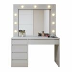 Penteadeira Camarim 100% Mdf 184 X 136cm Anne Off White - Imagem 2