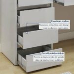 Penteadeira Camarim 100% Mdf 184 X 136cm Anne Off White - Imagem 3