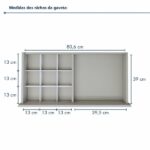 Penteadeira Camarim 100% Mdf 184 X 136cm Anne Off White - Imagem 8