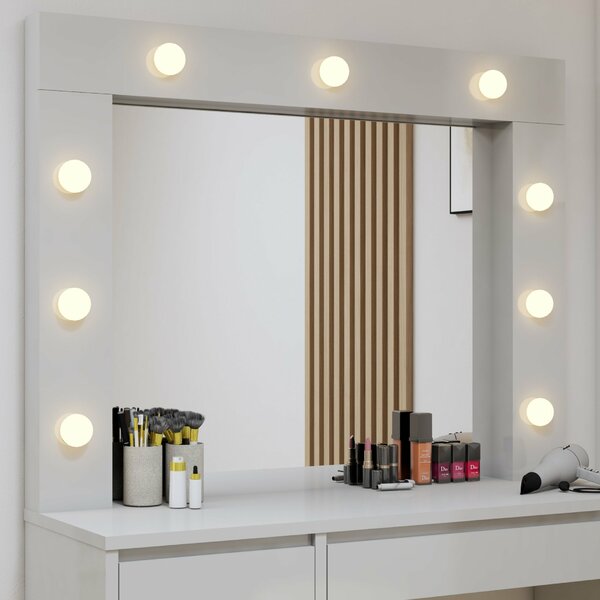 Penteadeira Camarim 100% Mdf 184 X 136cm Anne Off White - Imagem 9