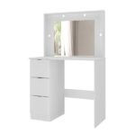 Penteadeira Camarim Com Espelho 3 Gavetas Los Angeles Branco - Imagem 8