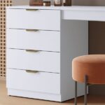 Penteadeira Camarim Com Porta Joias E Tampo Reclinável 4 Gavetas Afrodite 100%mdf Branco - Imagem 8