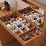 Penteadeira Camarim Com Porta Joias E Tampo Reclinável 4 Gavetas Afrodite 100%mdf Naturalle - Imagem 6