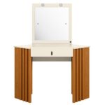 Penteadeira Camarim De Canto Glitter Cinamomo/off White - Imagem 3